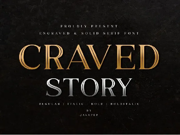 Craved Story font