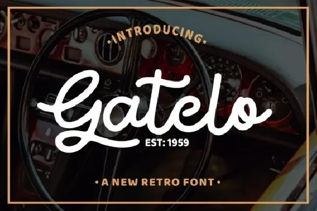 Gatelo Retro font