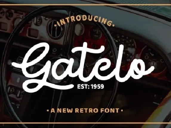 Gatelo Retro font