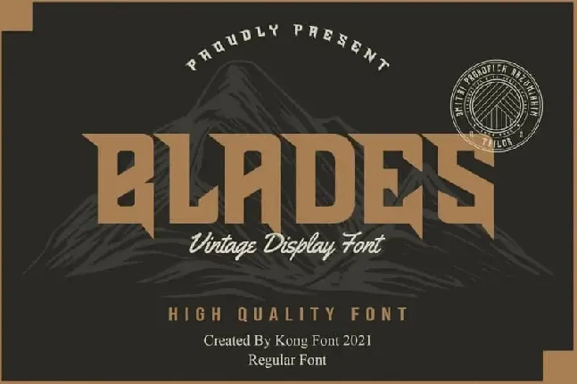 Blades Display font