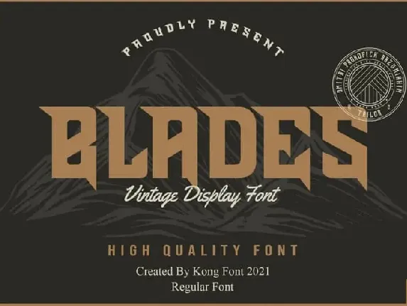 Blades Display font