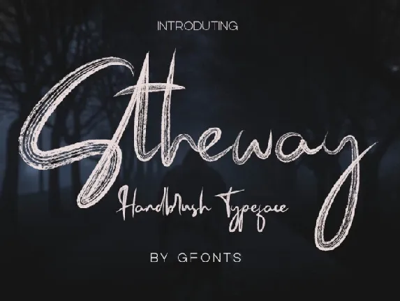 Stheway Brush font