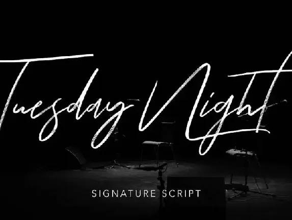 Tuesday Night Script font