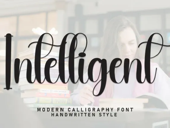 Intelligent Script Typeface font