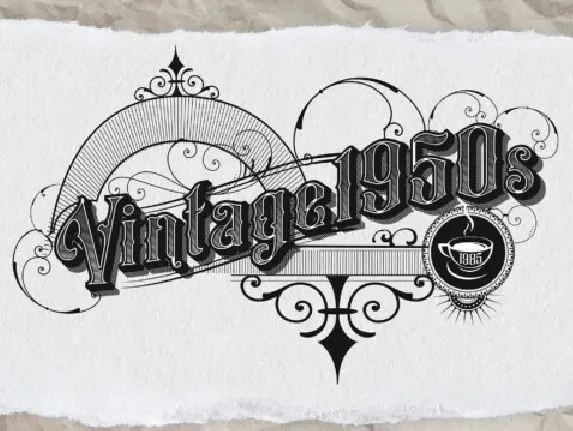 Vintage1950s font