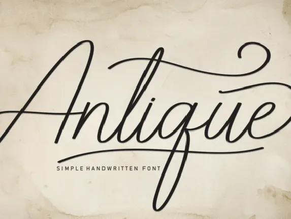 Antique Script Typeface font