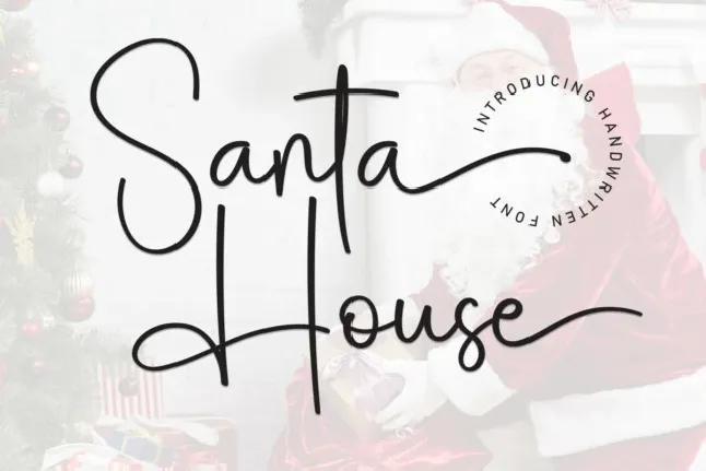 Santa House Script font