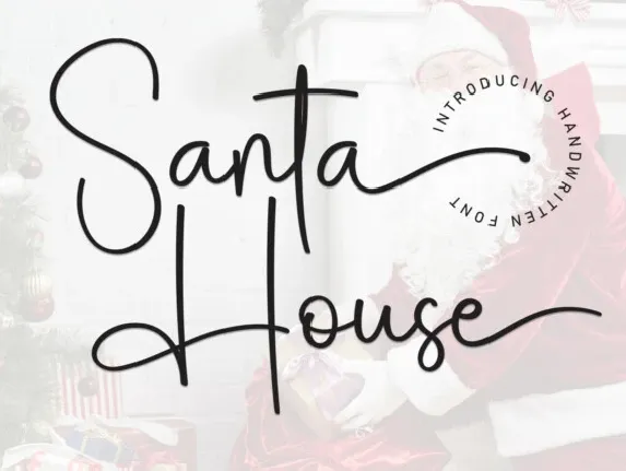 Santa House Script font