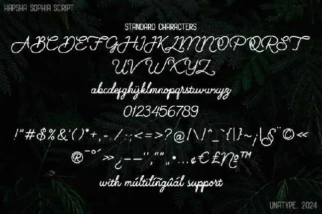 Hapsha Sophia font