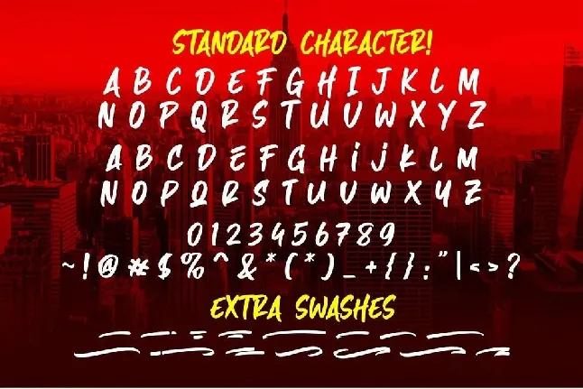 Hazard Stylish Marker Brush font