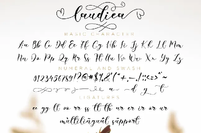 Laudiea font