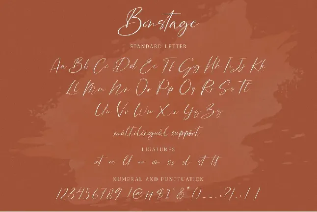 Bonstage font