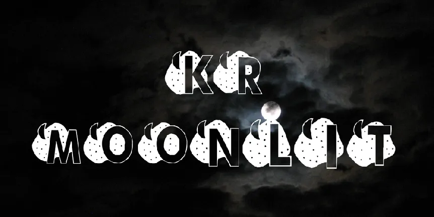 KR Moonlit font