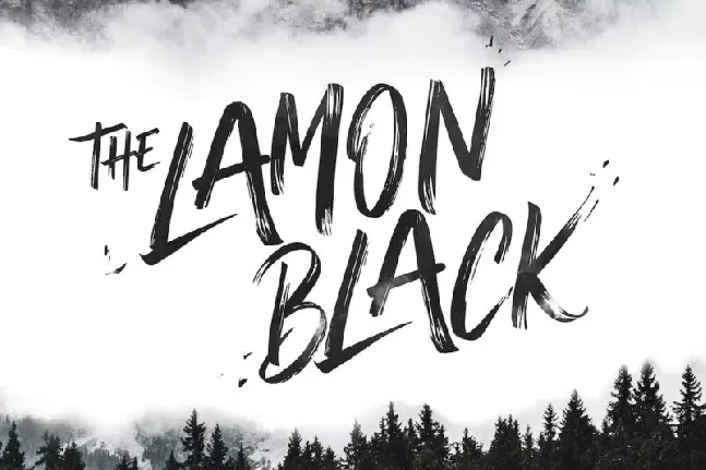 The Lamon Black font