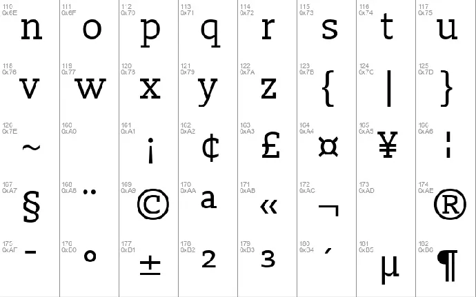 Slabo 13px font