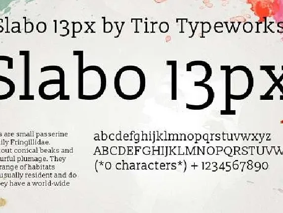 Slabo 13px font