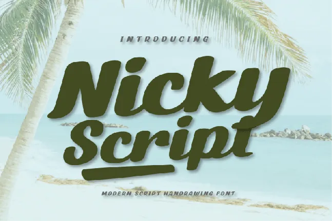 Nicky Script font