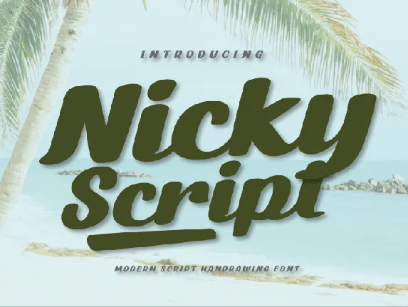 Nicky Script font