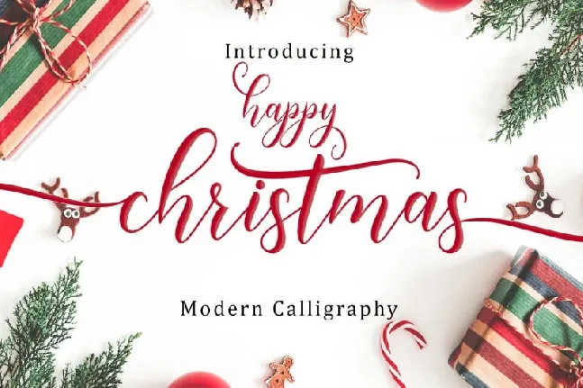 Happy Christmas Calligraphy font