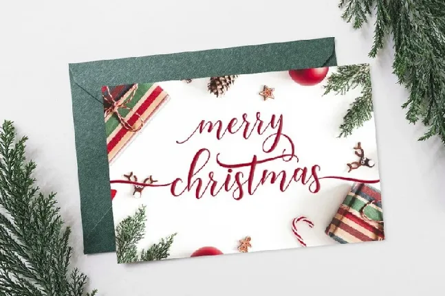 Happy Christmas Calligraphy font