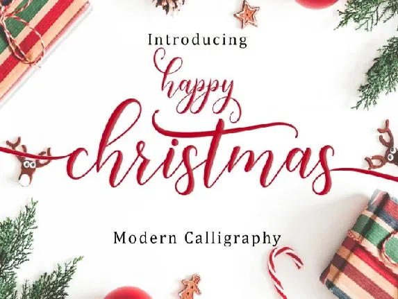 Happy Christmas Calligraphy font