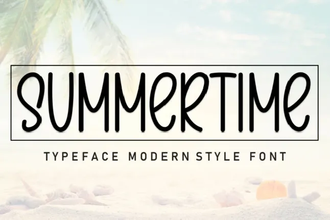 Summertime Display font