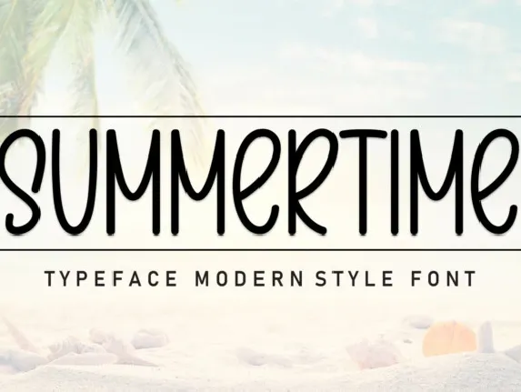 Summertime Display font