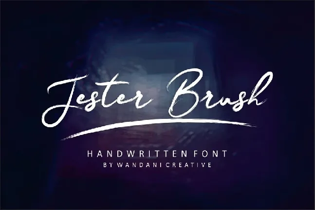 Jester Brush font