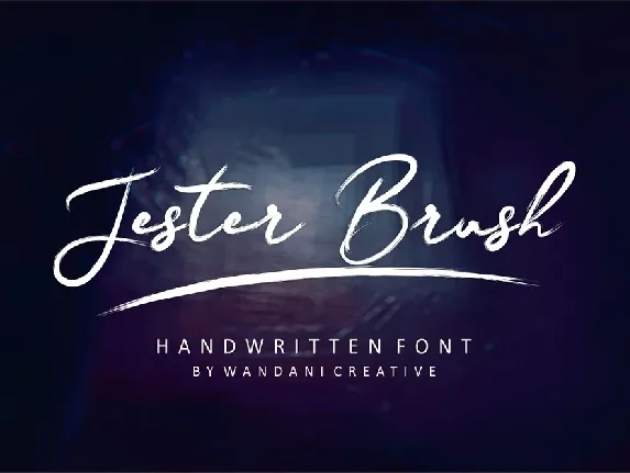 Jester Brush font