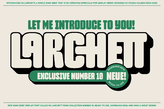 SG Larchett font