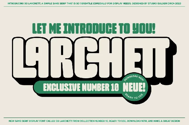 SG Larchett font