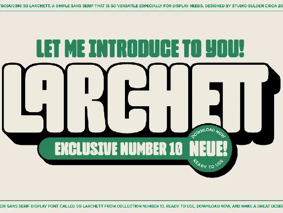 SG Larchett font