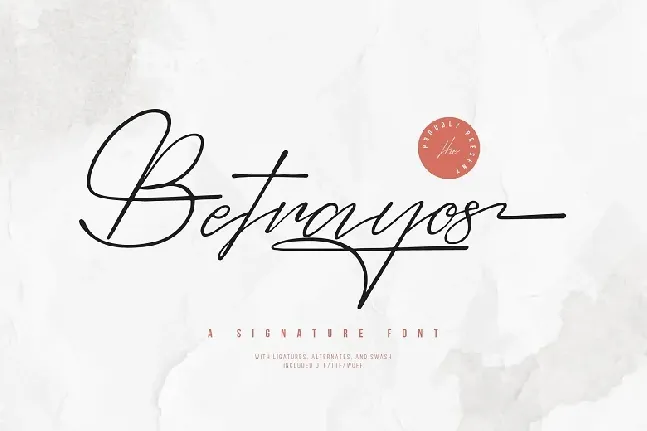 Betrayos font