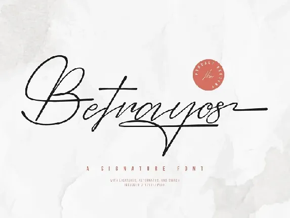 Betrayos font