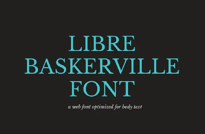 Libre Baskerville font