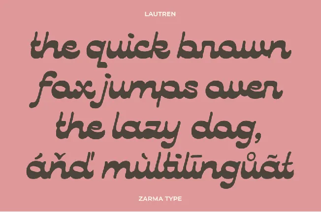 Lautren DEMO font