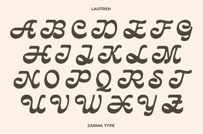 Lautren DEMO font