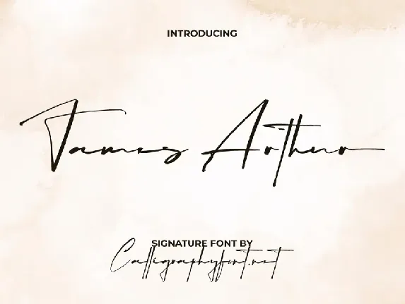 James Arthur Demo font