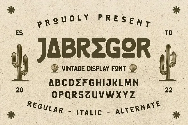 Jabregor font