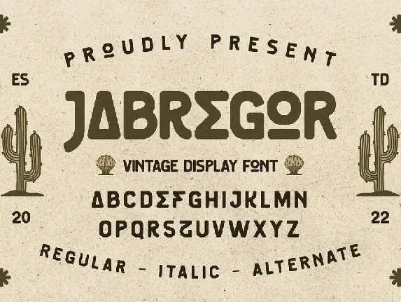 Jabregor font