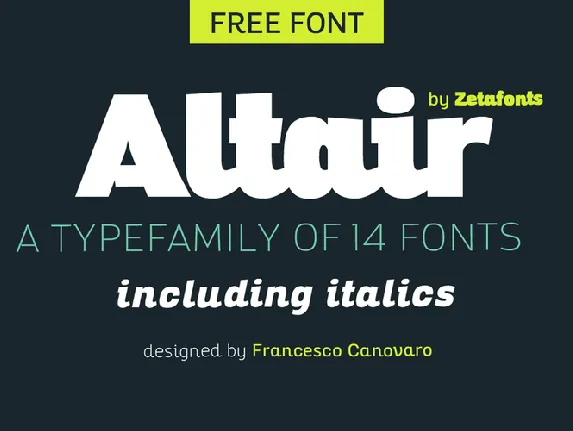 Altair font