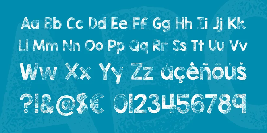 KG TRIBECA STAMP font