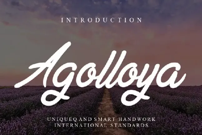 Agolloya Handwritten font