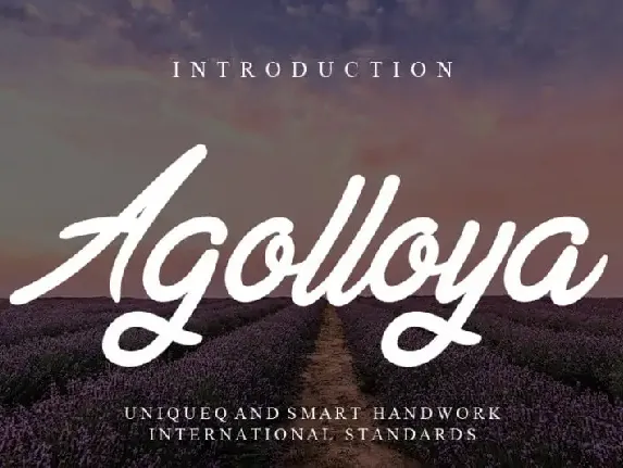 Agolloya Handwritten font