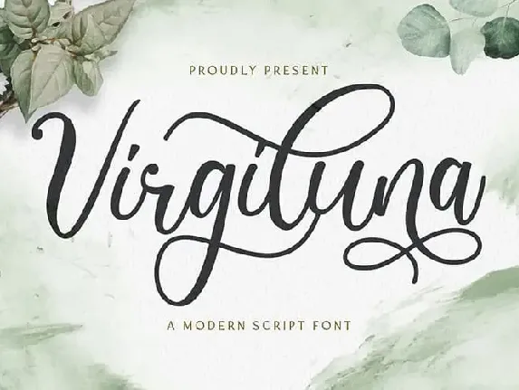 Virgiluna Calligraphy font