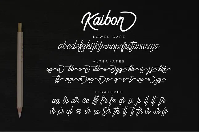 Kaibon Signature font