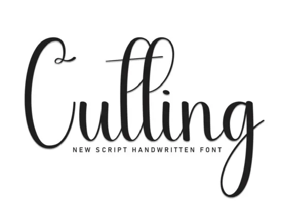 Cutting Script font