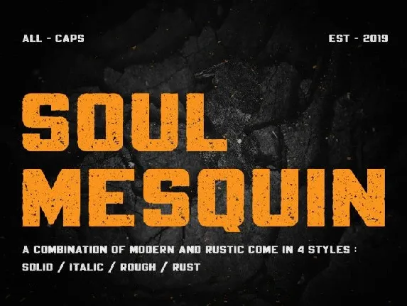 Mesquin Typeface font