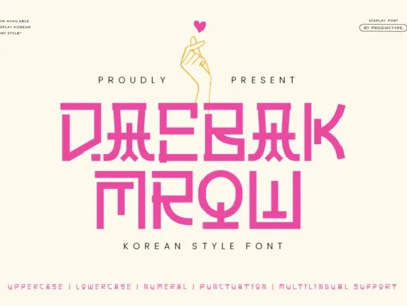 Daebak Mrow font