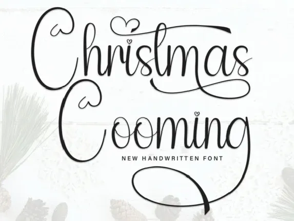 Christmas Cooming Script font